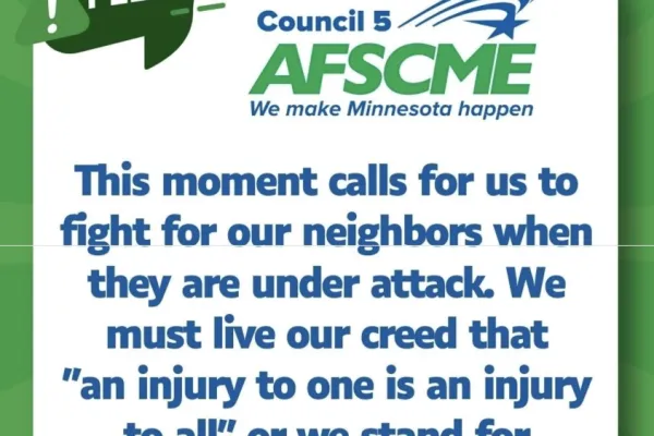 We say her name Renee Nicole Good statement graphic