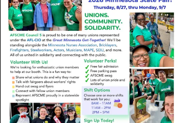 AFSCME members at the state fair