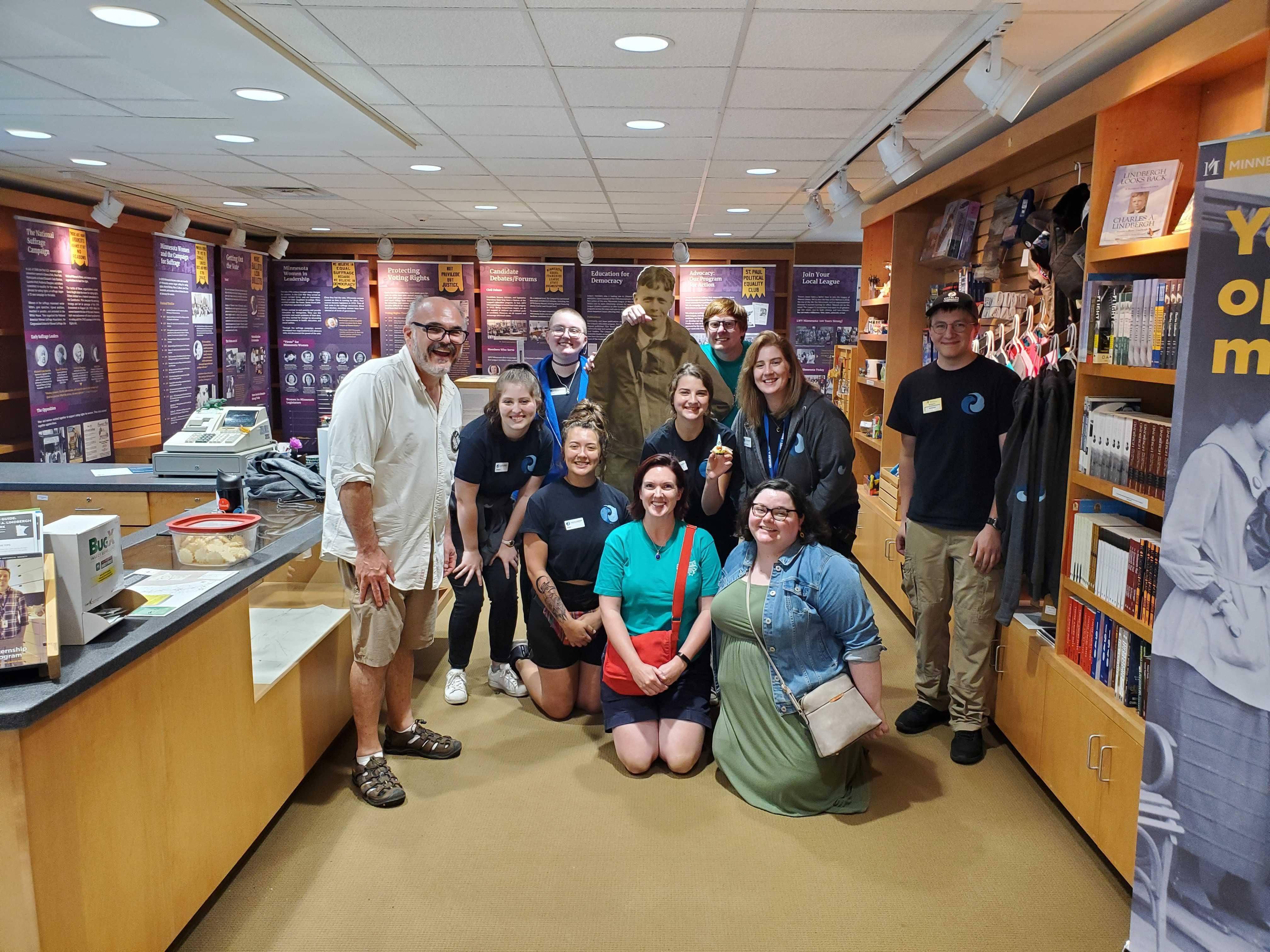 Union Members at the Charles Lindbergh House