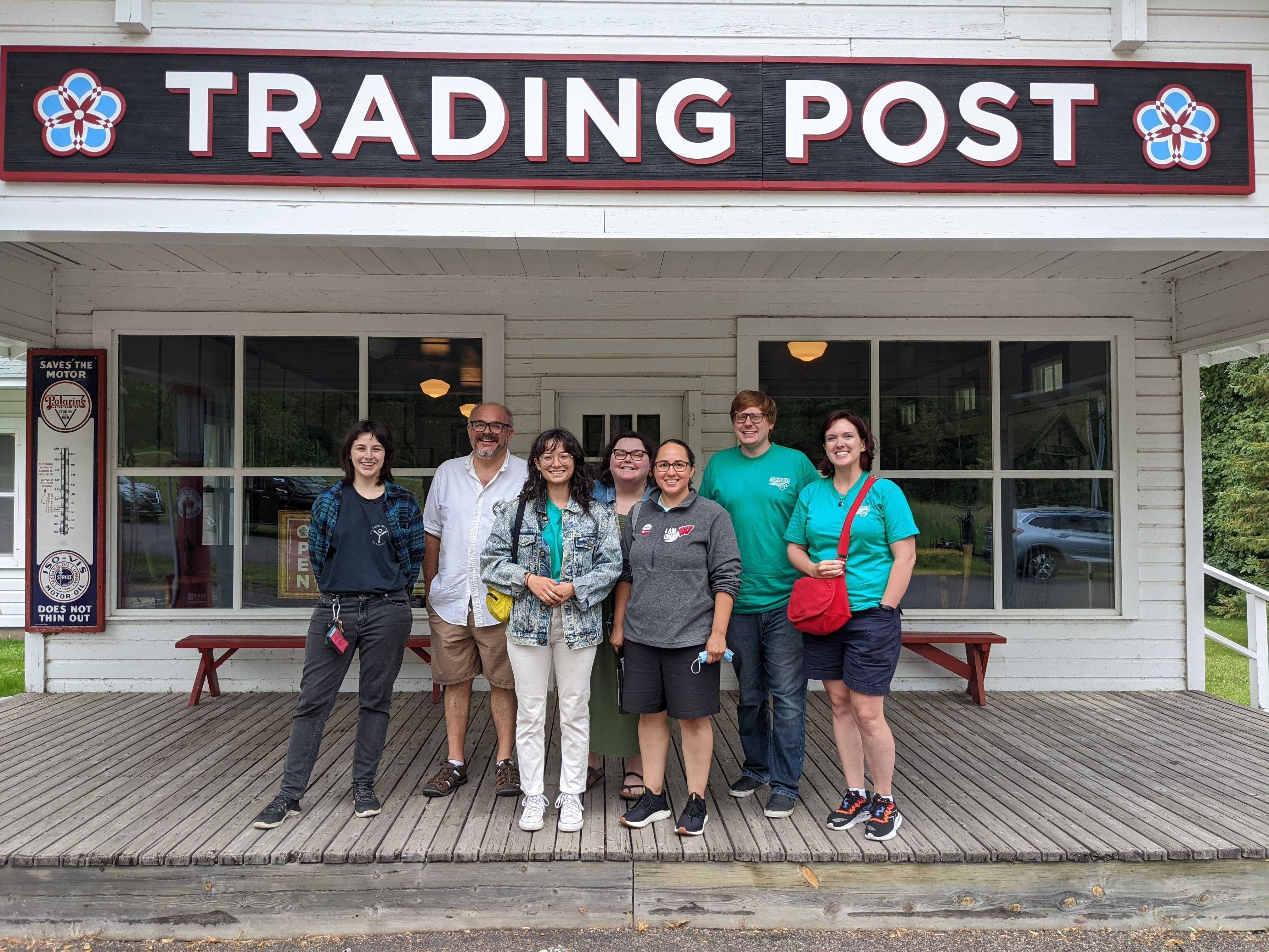 Organizing committee members at the Mille Lacs Indian Museum and Trading Post