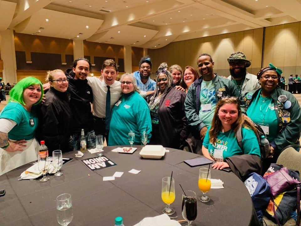 Minneapolis Mayor Jacob Frey stops by during a break at Day on the Hill 2019