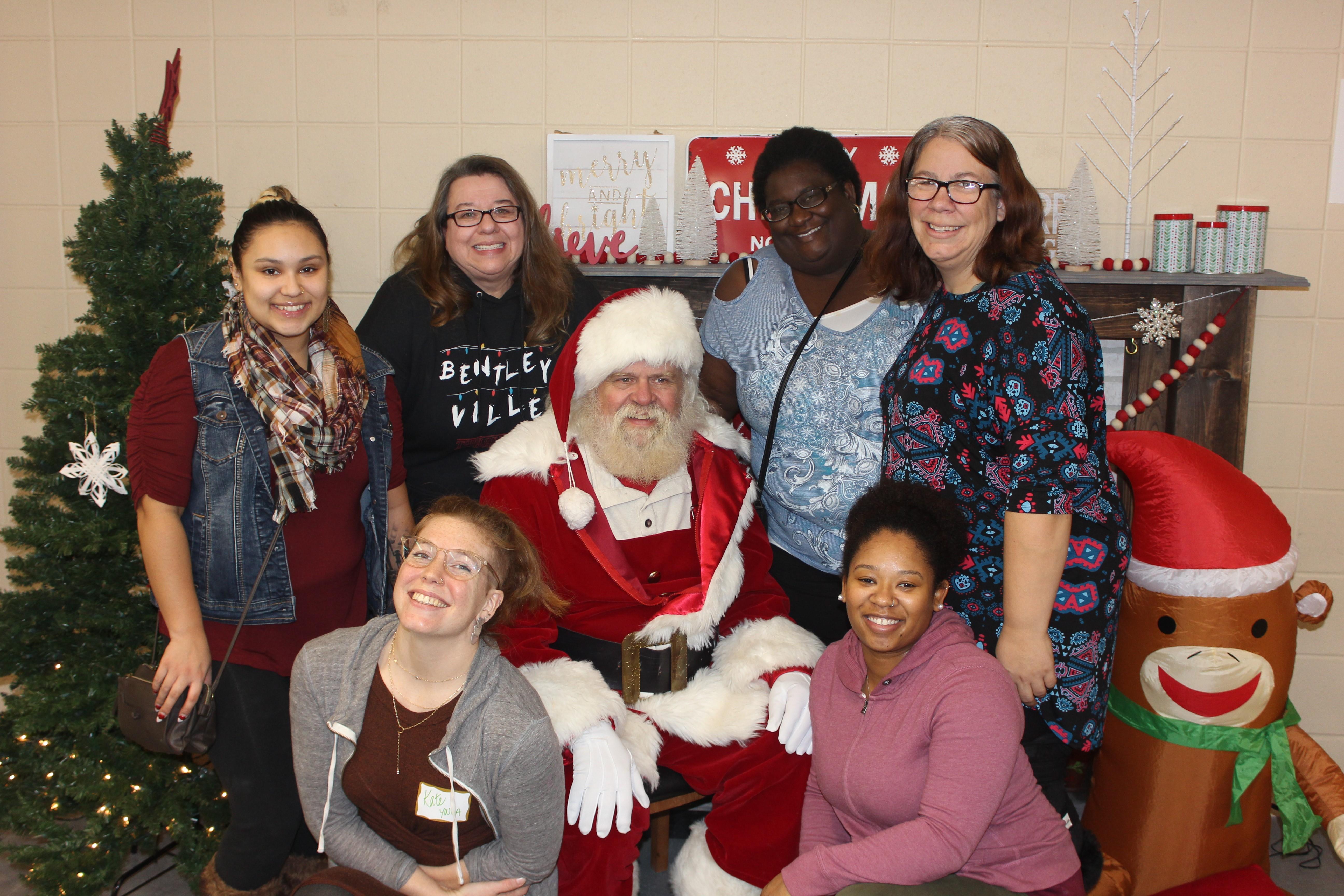 Local 3558 members meet Santa at the AFL-CIO Community Services Kid's Holiday Party