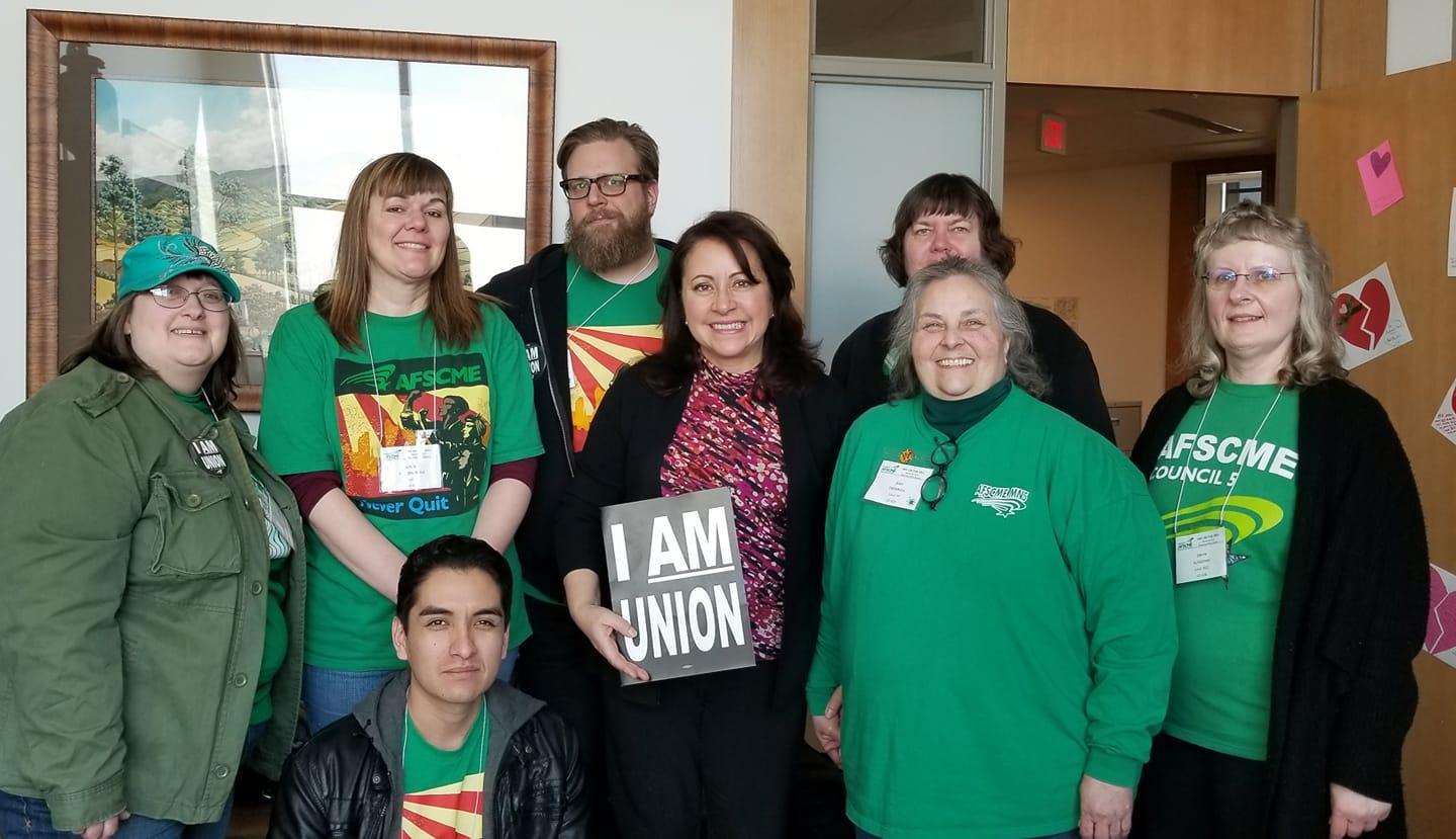 Members with Sen. Patricia Torres Ray at Day on the Hill 2019