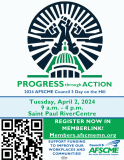 AFSCME Council 5 Day on the Hill flyer with QR code for registration